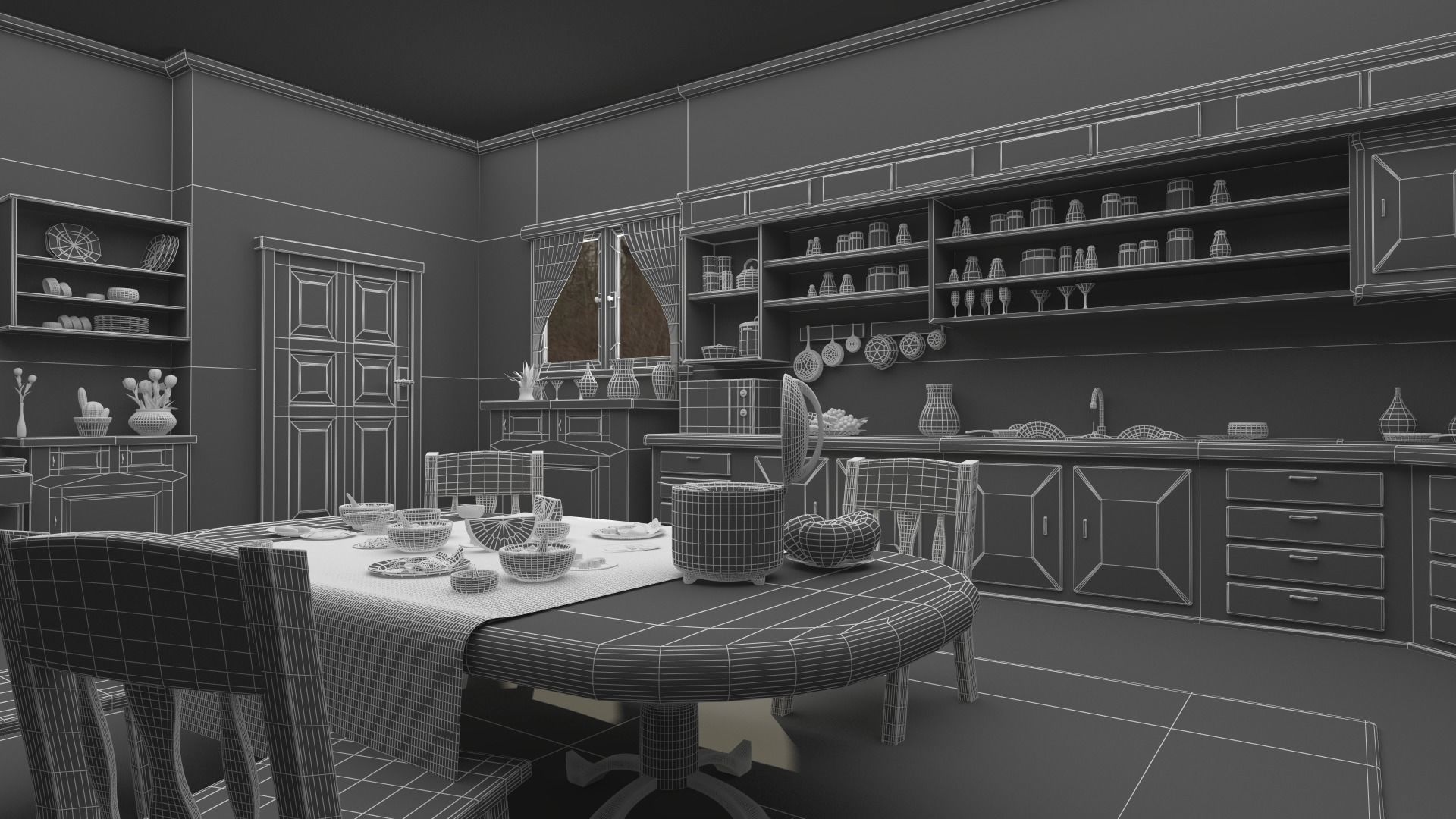 Asset - Cartoons - Kitchen  - 3D model Low-poly 3D model_12