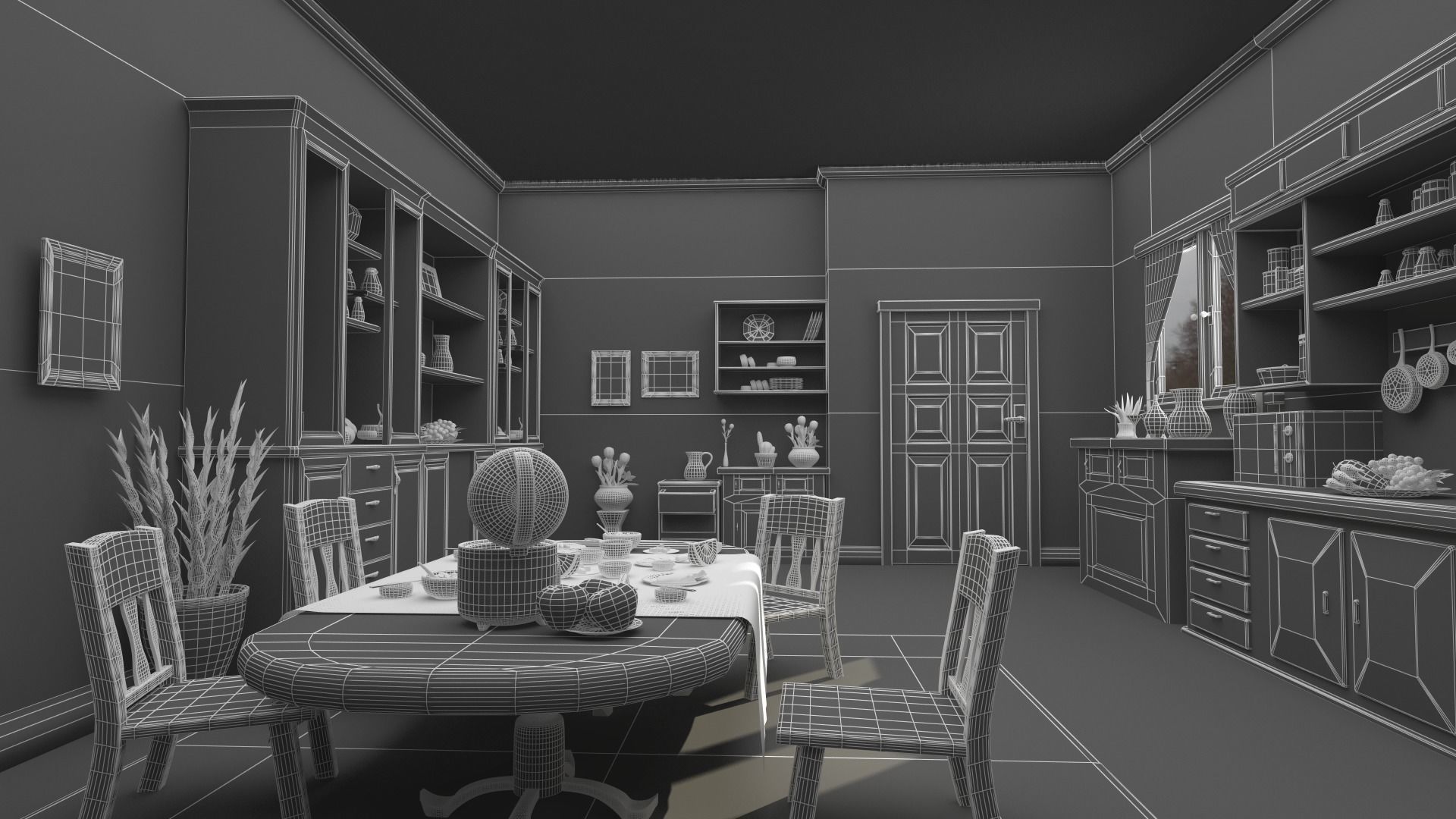 Asset - Cartoons - Kitchen  - 3D model Low-poly 3D model_8