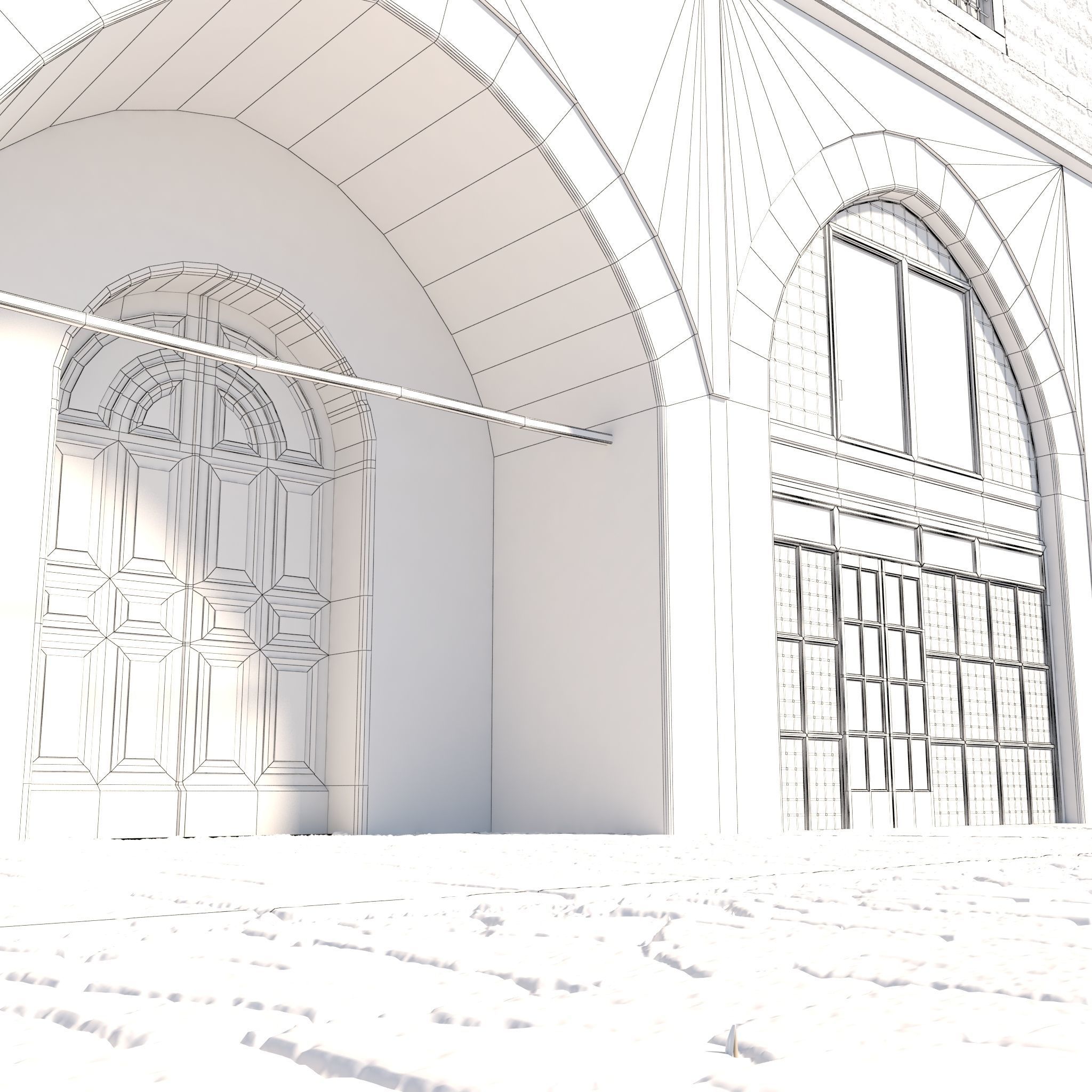 Old Covered Bazaar 3D model_3