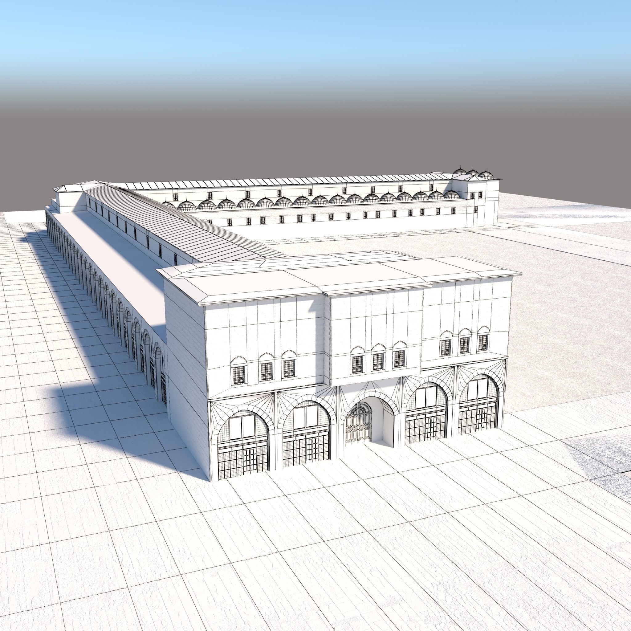 Old Covered Bazaar 3D model_18