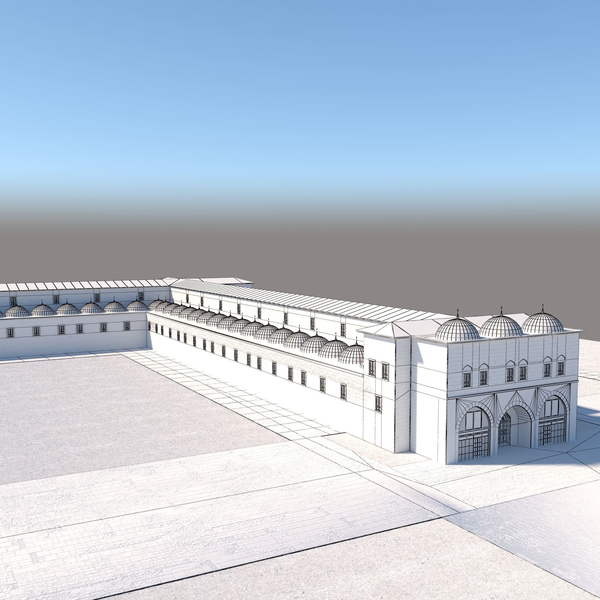 Old Covered Bazaar 3D model_15