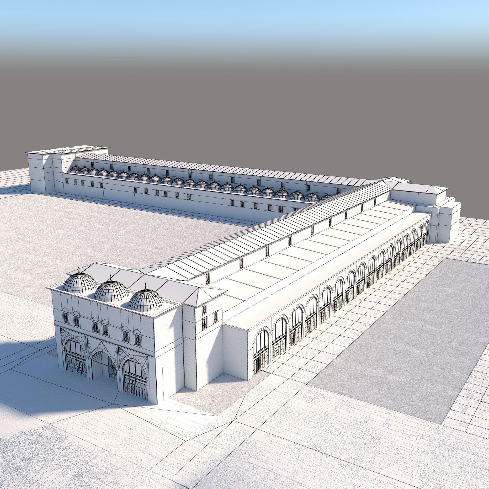 Old Covered Bazaar 3D model_13