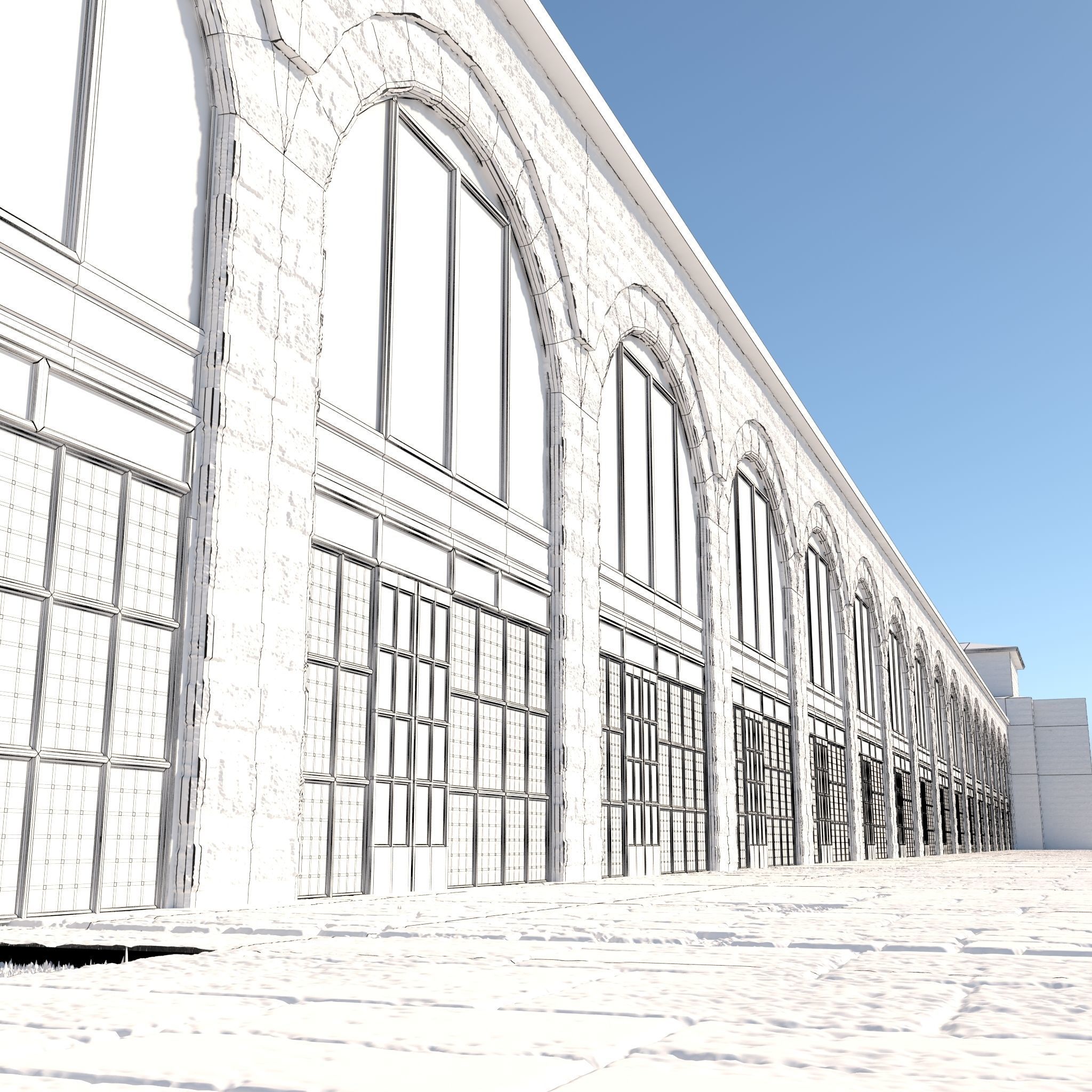 Old Covered Bazaar 3D model_9