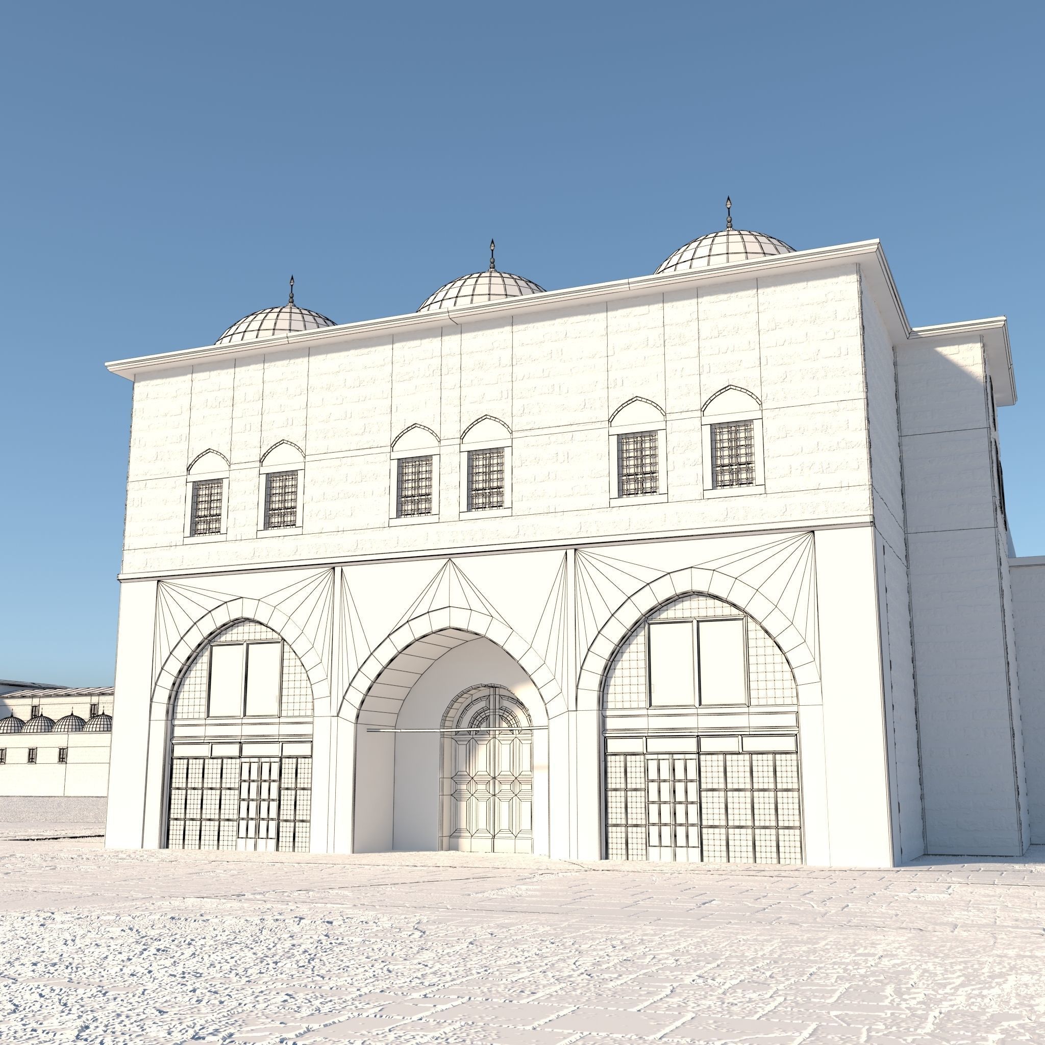 Old Covered Bazaar 3D model_1