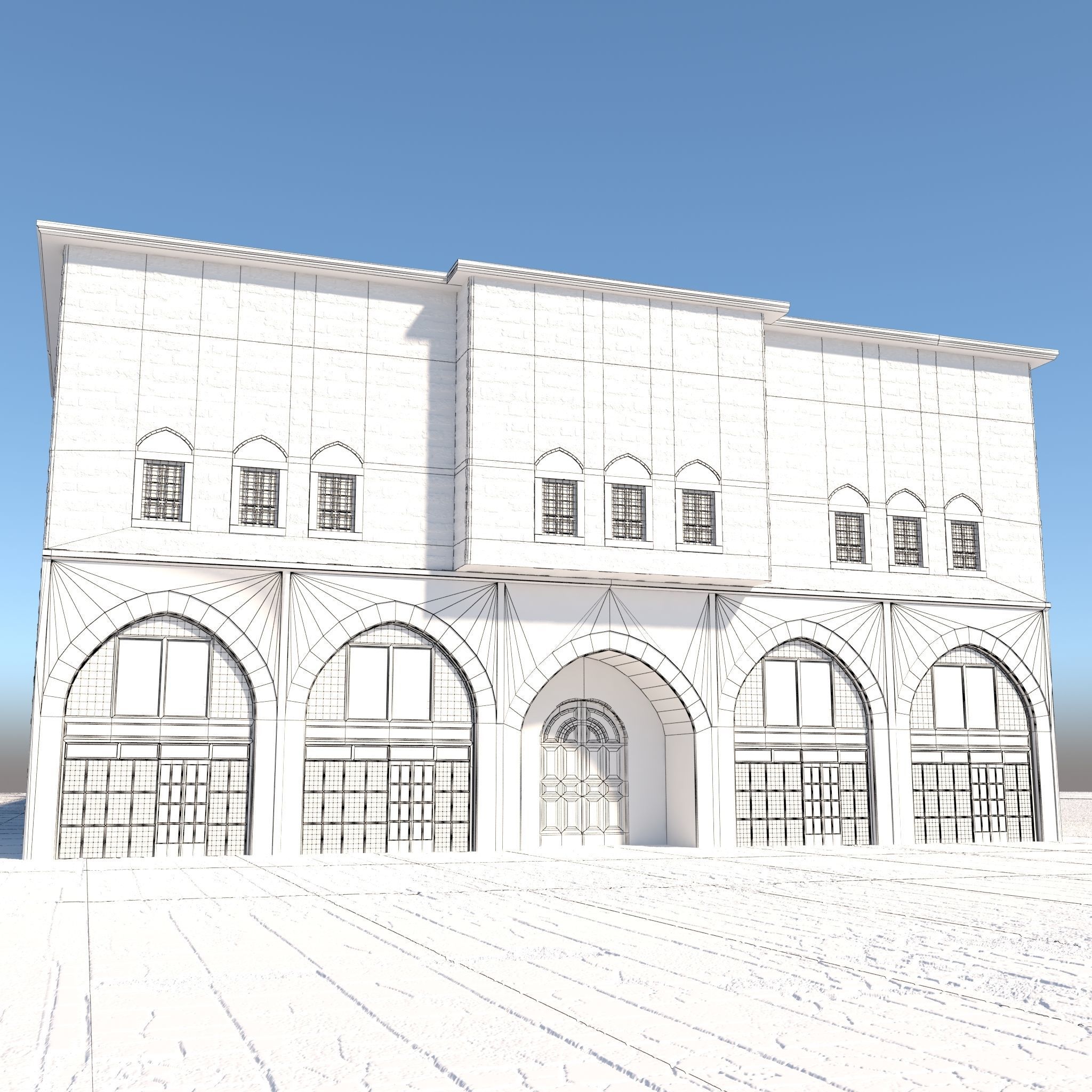 Old Covered Bazaar 3D model_17