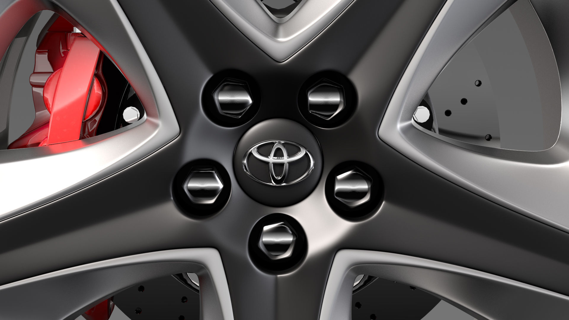 Toyota Prius 2017 wheel 3D model_2
