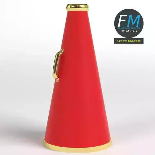 Acoustic megaphone 1 3D model
