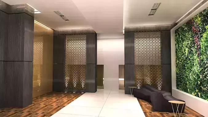 MODERN HOTEL RECEPTION ENTRANCE AREA  