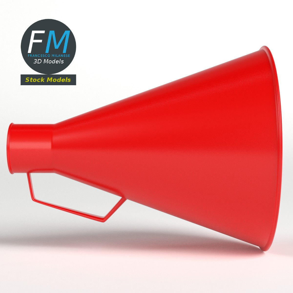Acoustic megaphone 2 3D model_4