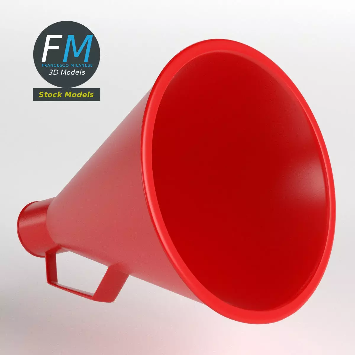 Acoustic megaphone 2 3D model_0