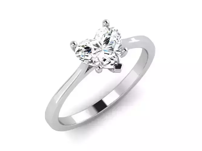 Solitaire ring 3dm stl render detail 3D print model