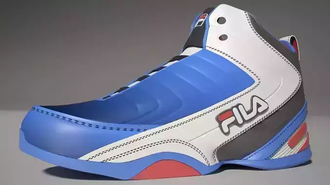 Gym shoe Fila Mental Ray 3D model