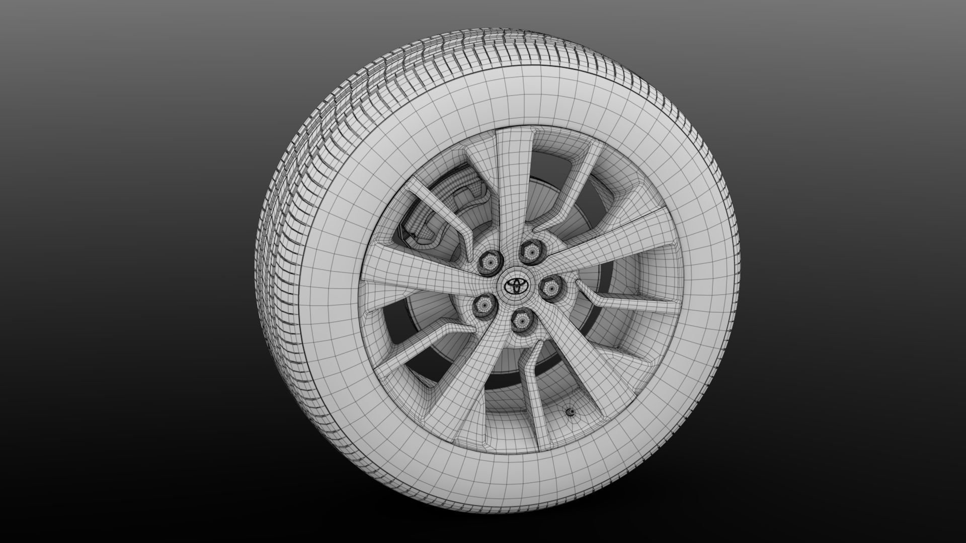 Toyota ProAce Verso wheel 2017 3D model_7