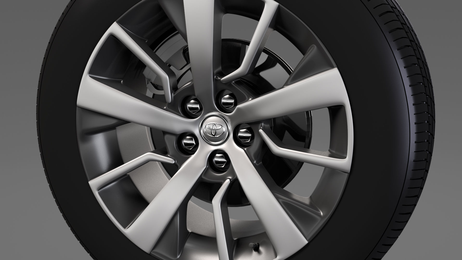 Toyota ProAce Verso wheel 2017 3D model_4