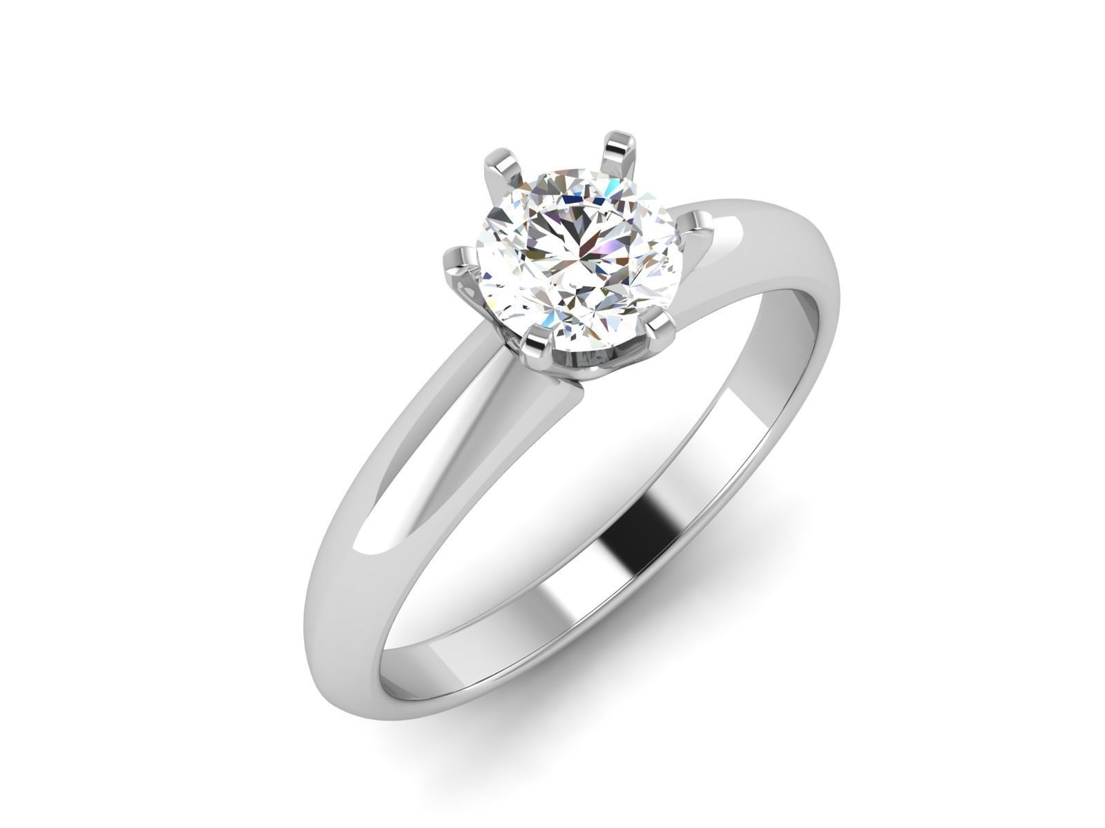 Solitaire ring 3dm stl render detail 3D print model 3D print model_2