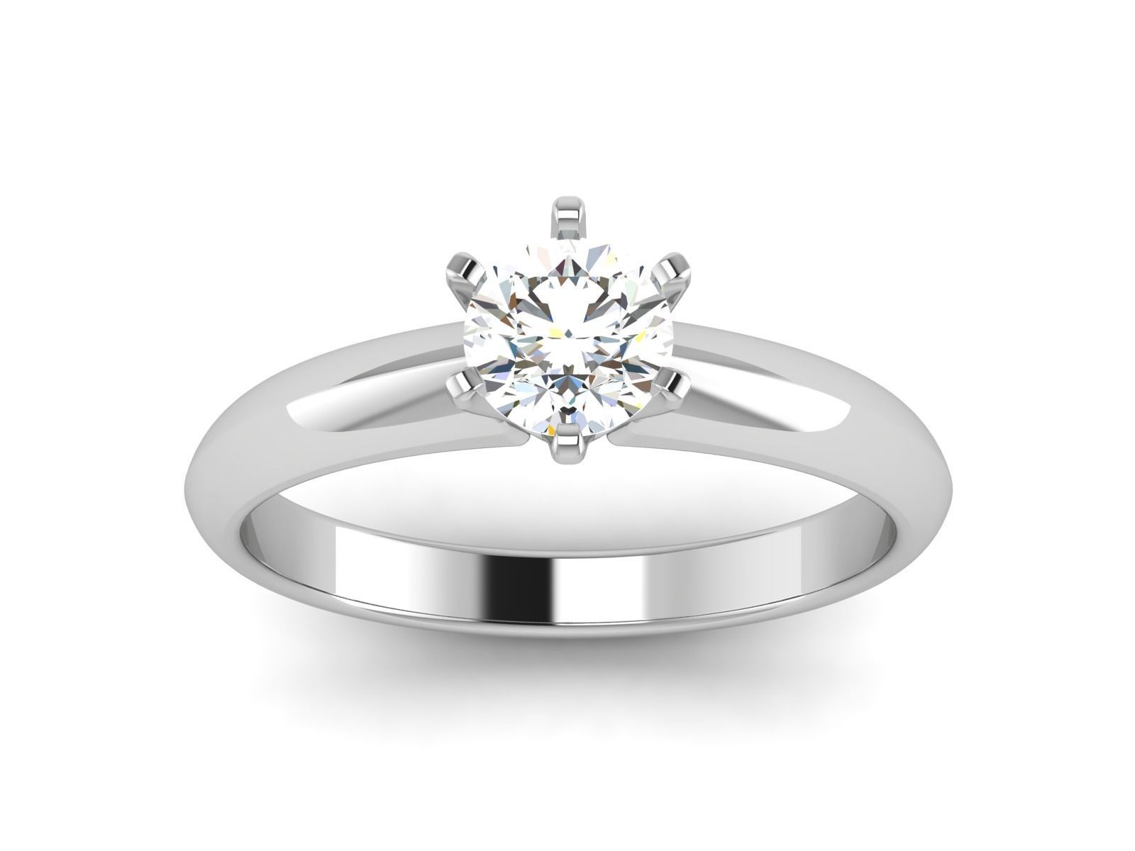 Solitaire ring 3dm stl render detail 3D print model 3D print model_6