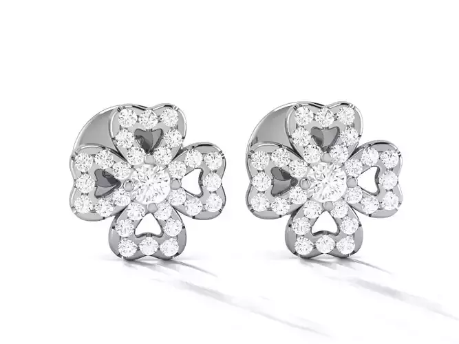 Women earrings 3dm stl render detail 3D print model 3D print model