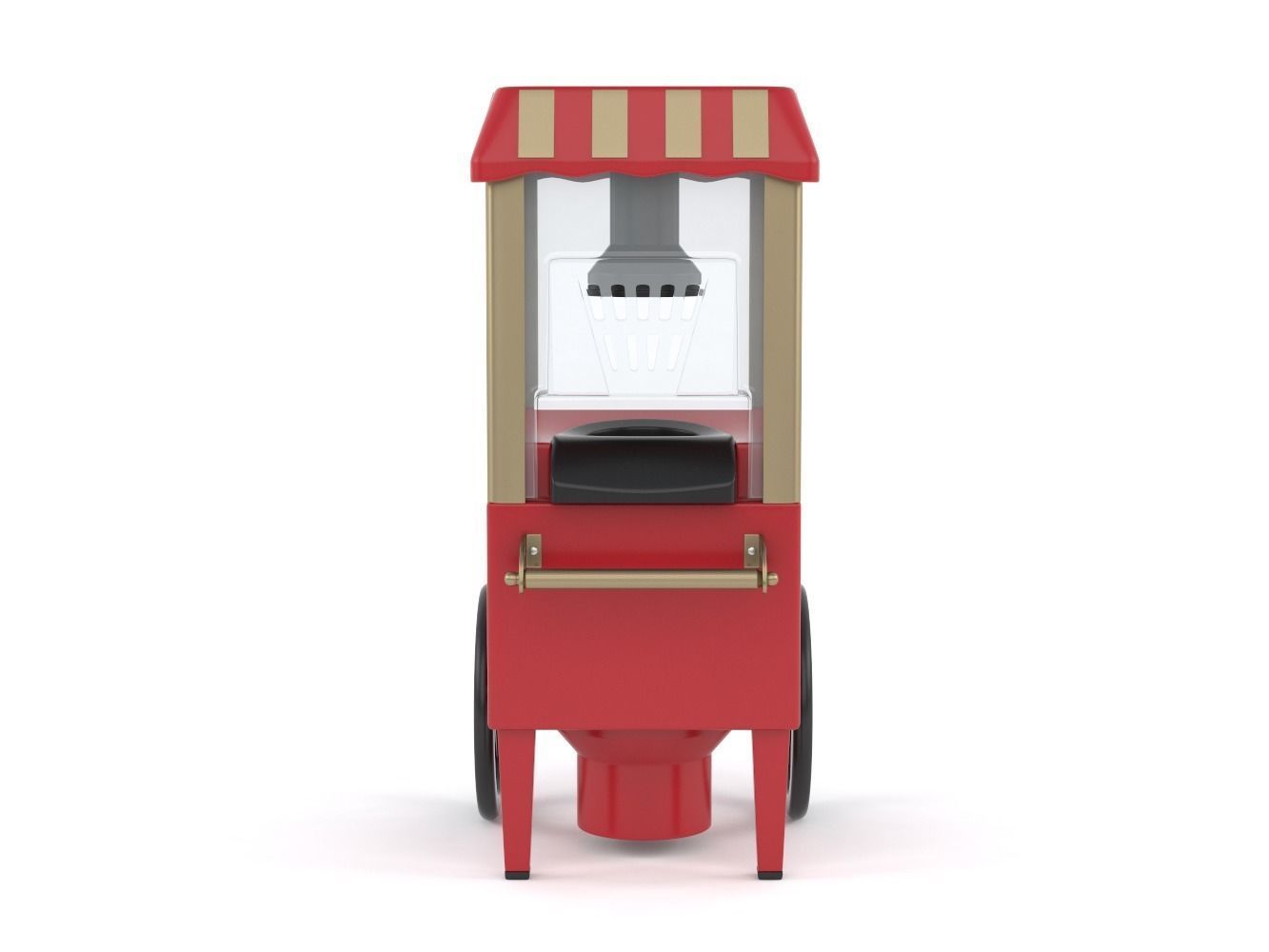 Home popcorn maker machine 3D model_1
