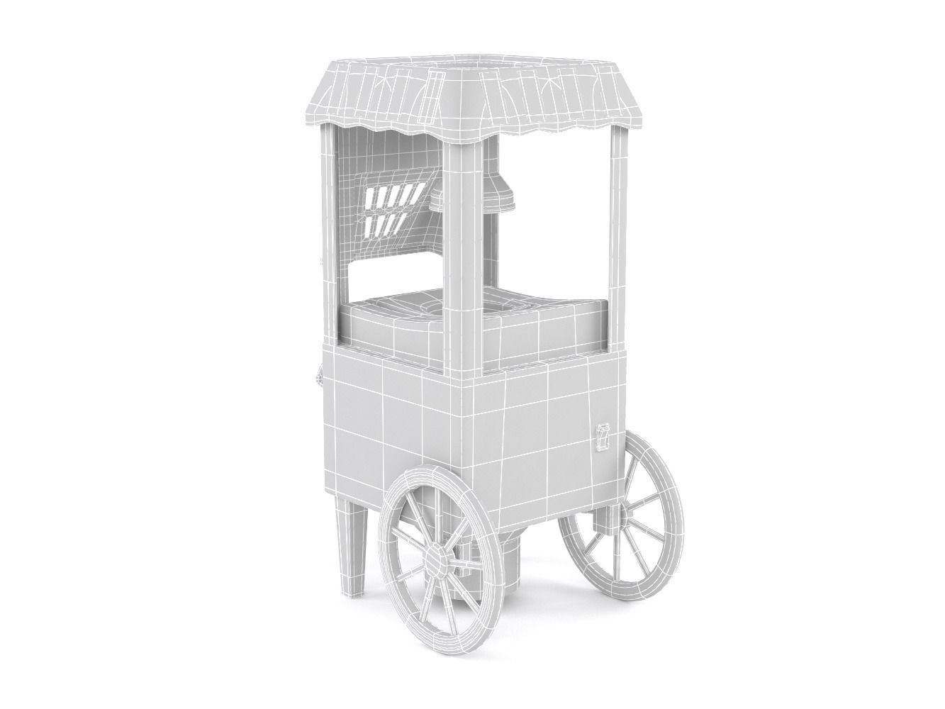 Home popcorn maker machine 3D model_9