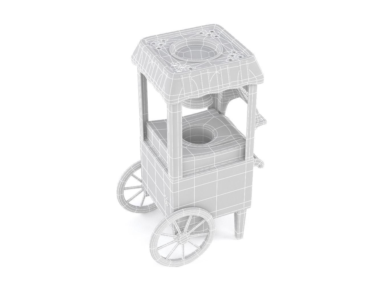 Home popcorn maker machine 3D model_11