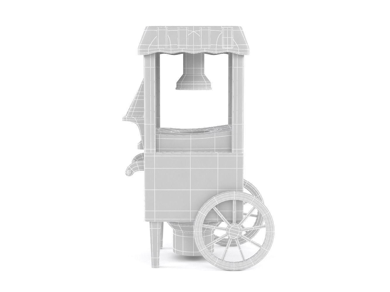 Home popcorn maker machine 3D model_8