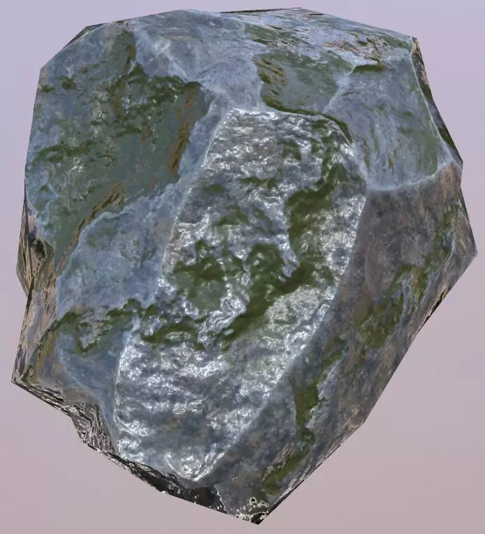Rock Low Poly Low-poly 3D model_0