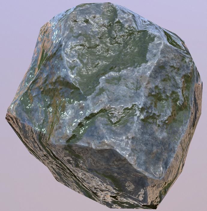Rock Low Poly Low-poly 3D model_4