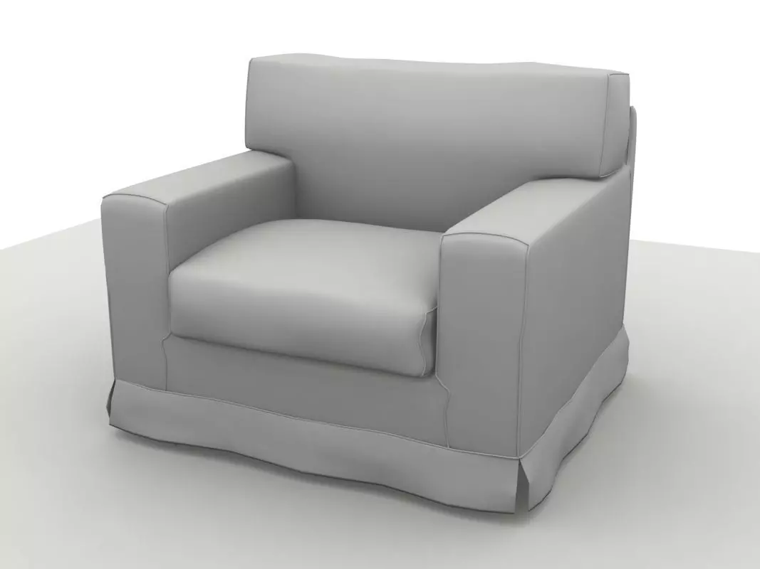 America Chair Scanline 3D model