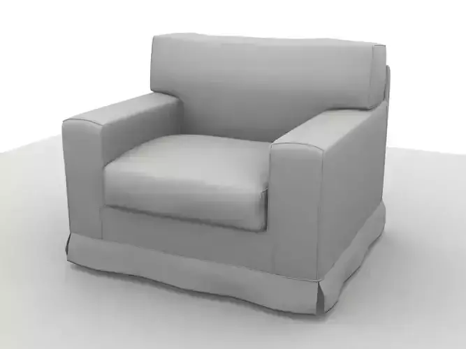 America Chair Scanline 3D model