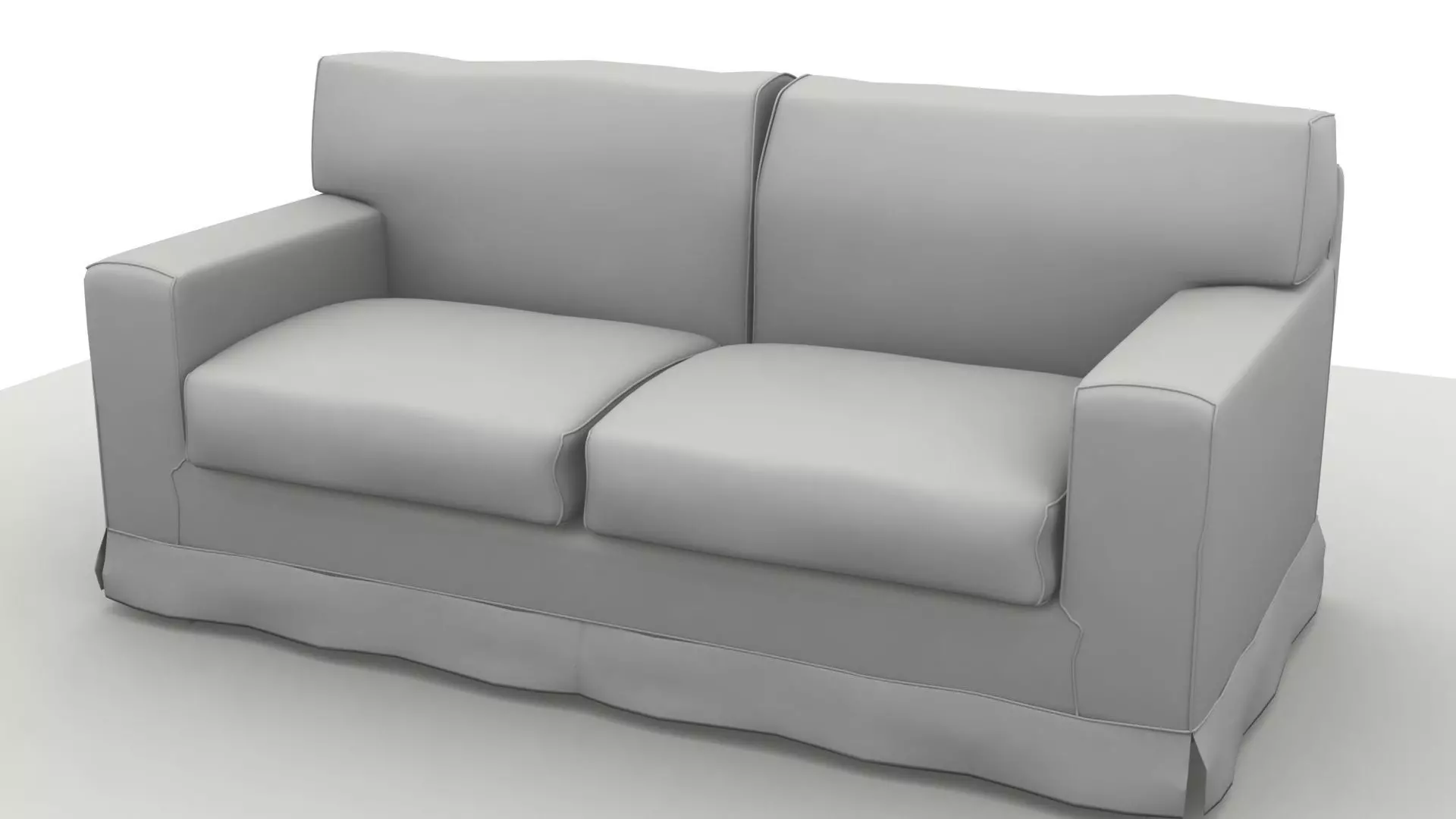 America Sofa 2 Pillows Scanline 3D model