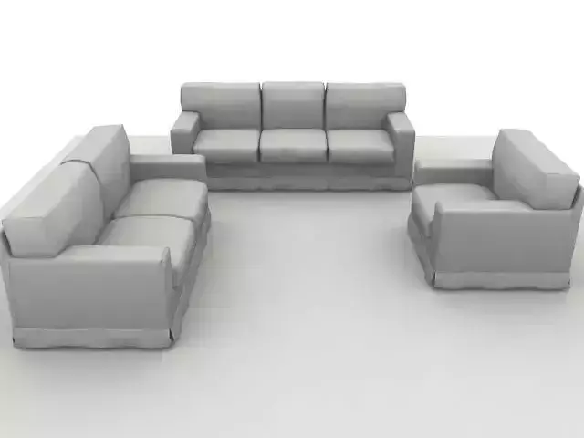 America Sofa Composition Scanline 3D Model Collection