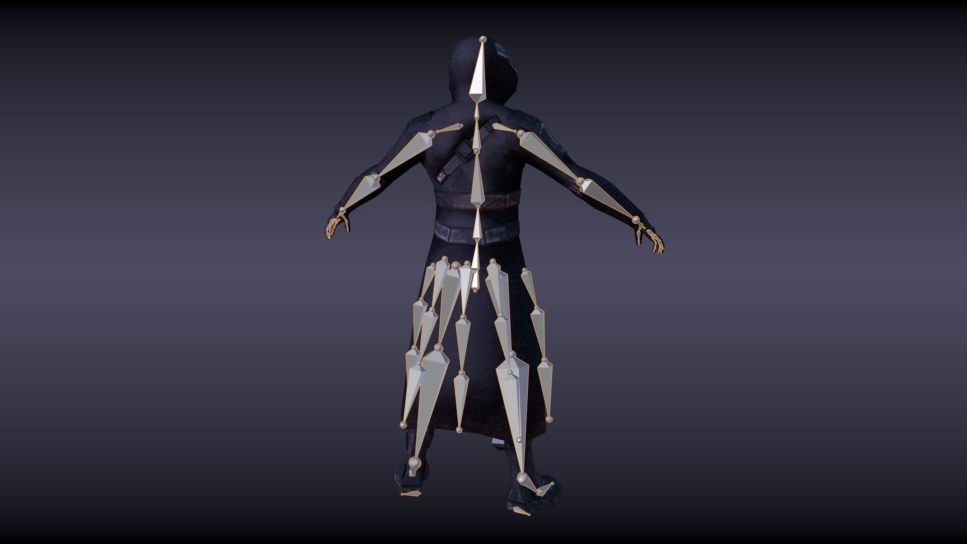 sci fi character Low-poly 3D model_11