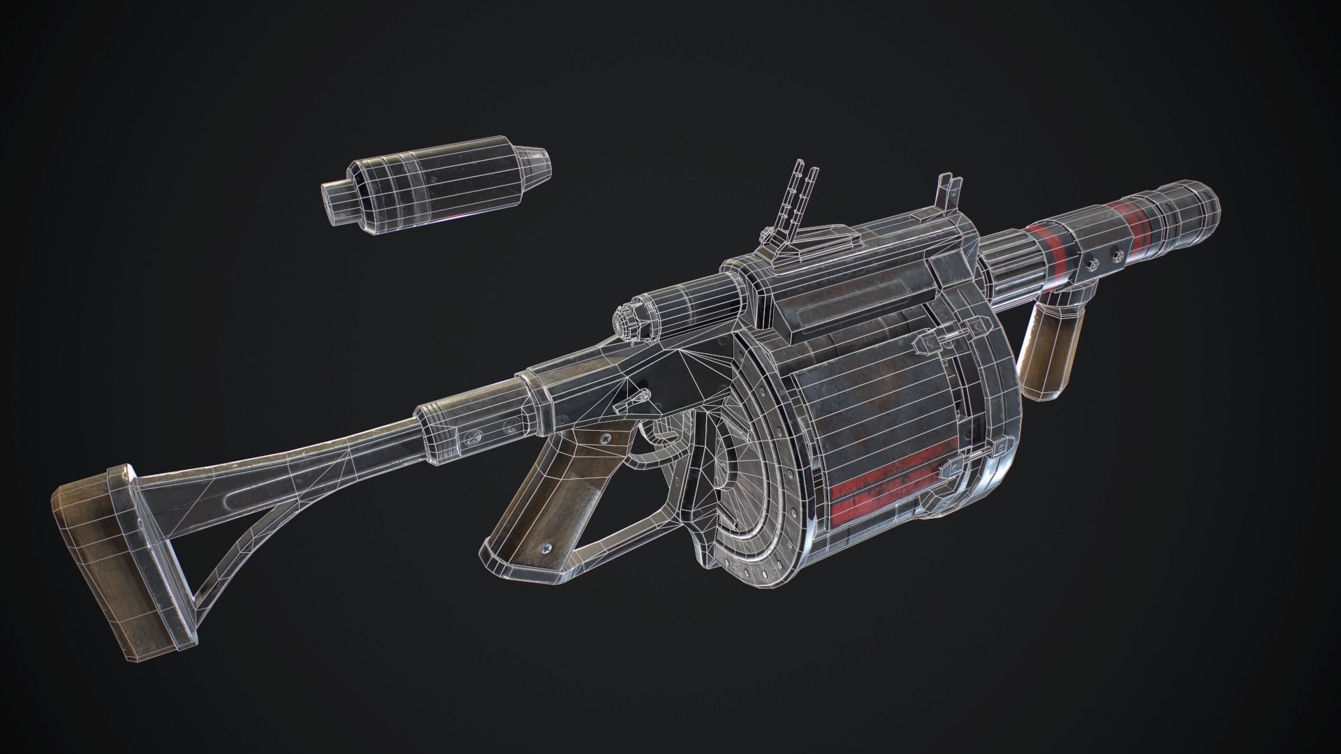 MGL 190 Low-poly 3D model_4