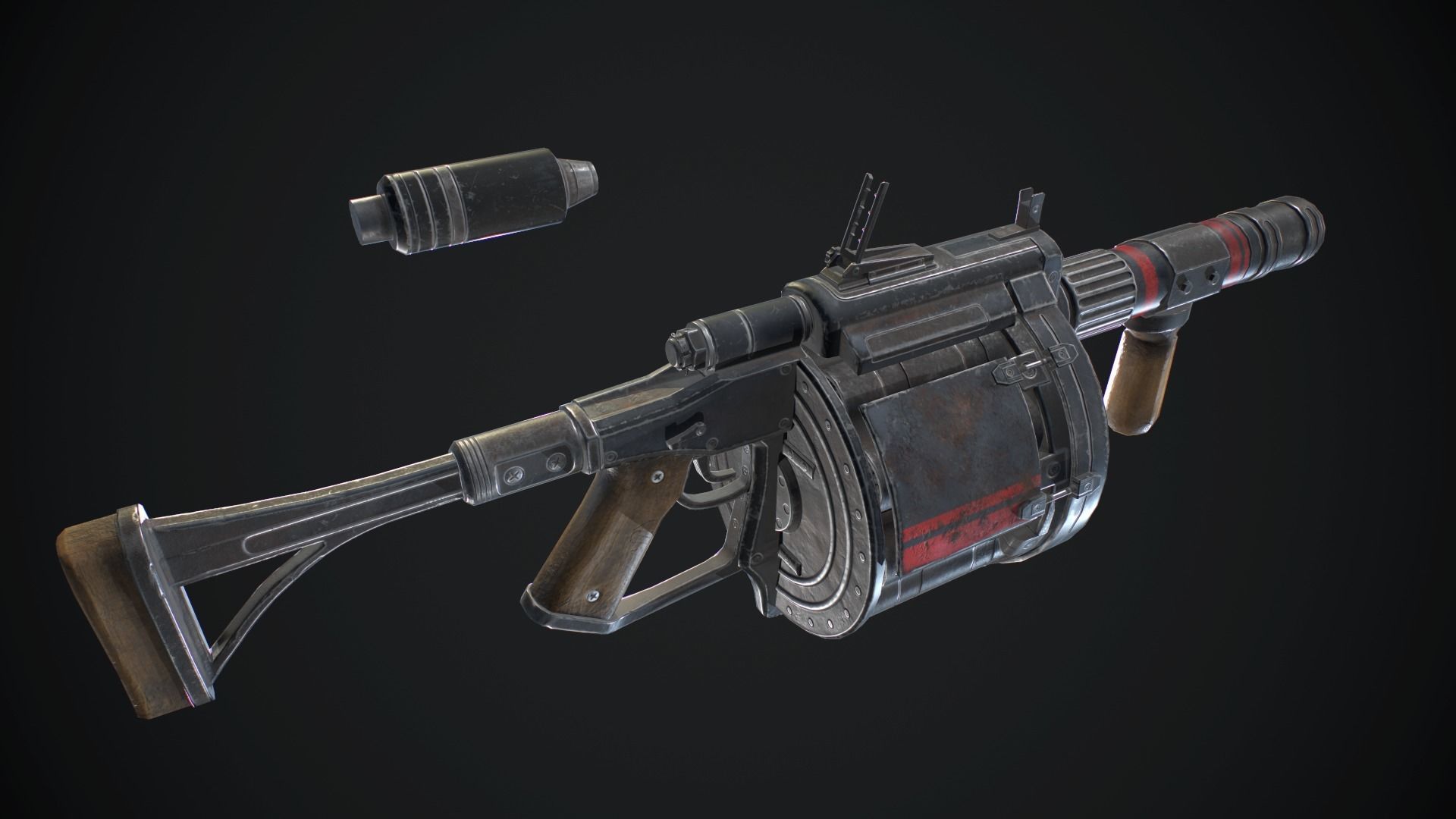 MGL 190 Low-poly 3D model_1