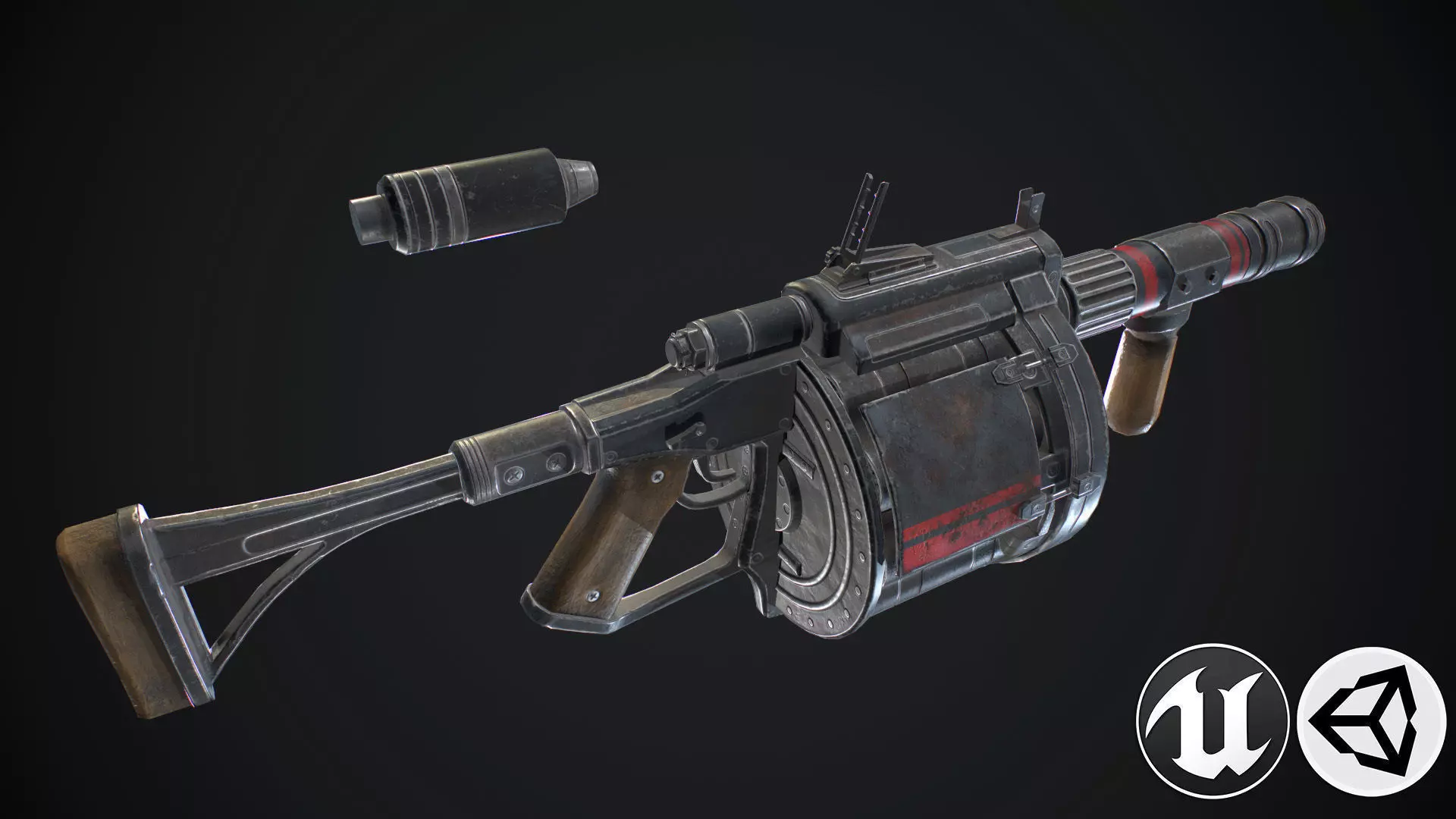 MGL 190 Low-poly 3D model_0