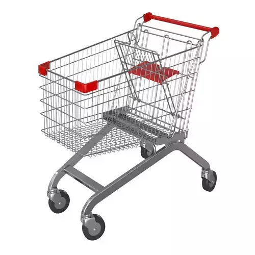 Red shopping cart