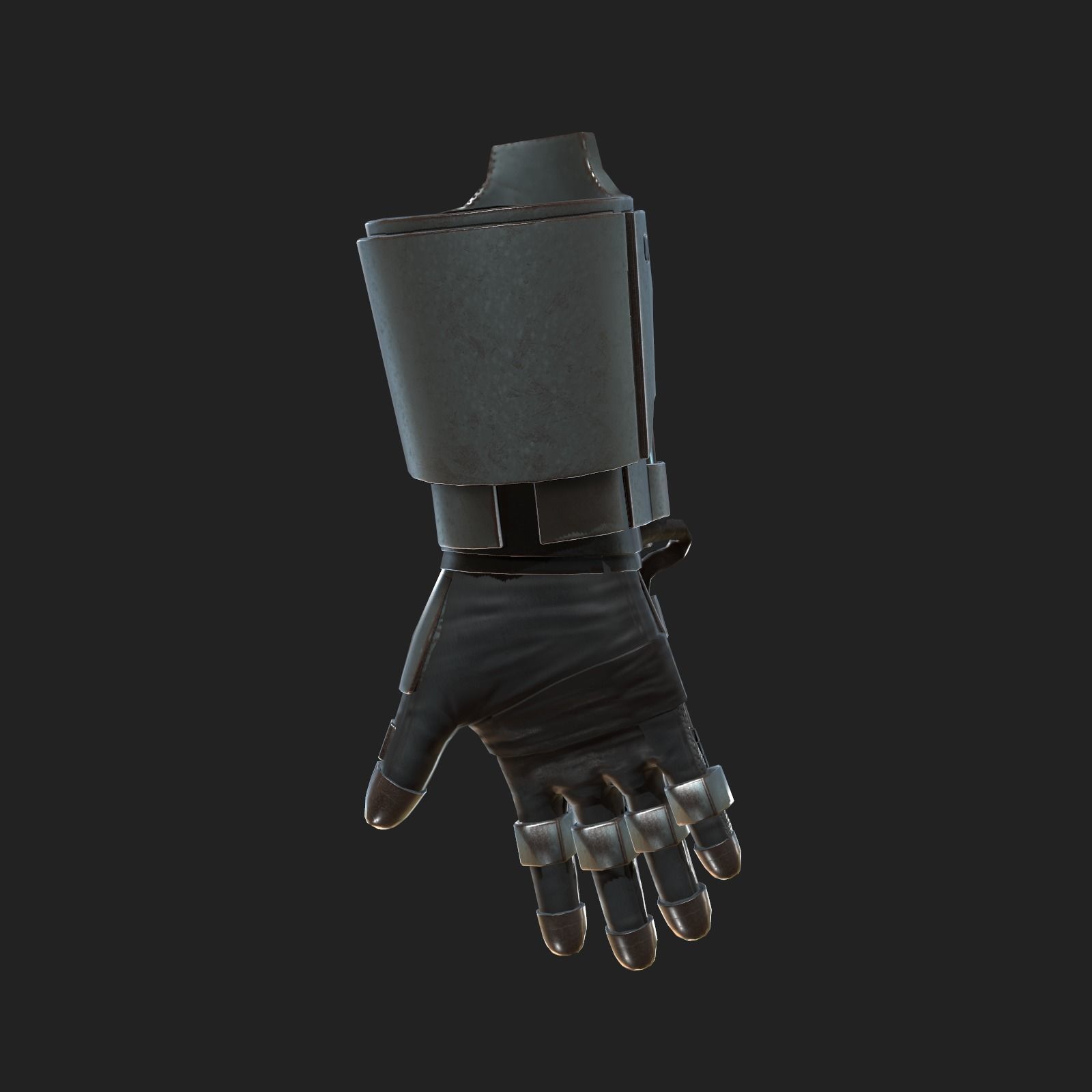 Gloves Scifi ver 8 Low-poly 3D model_1