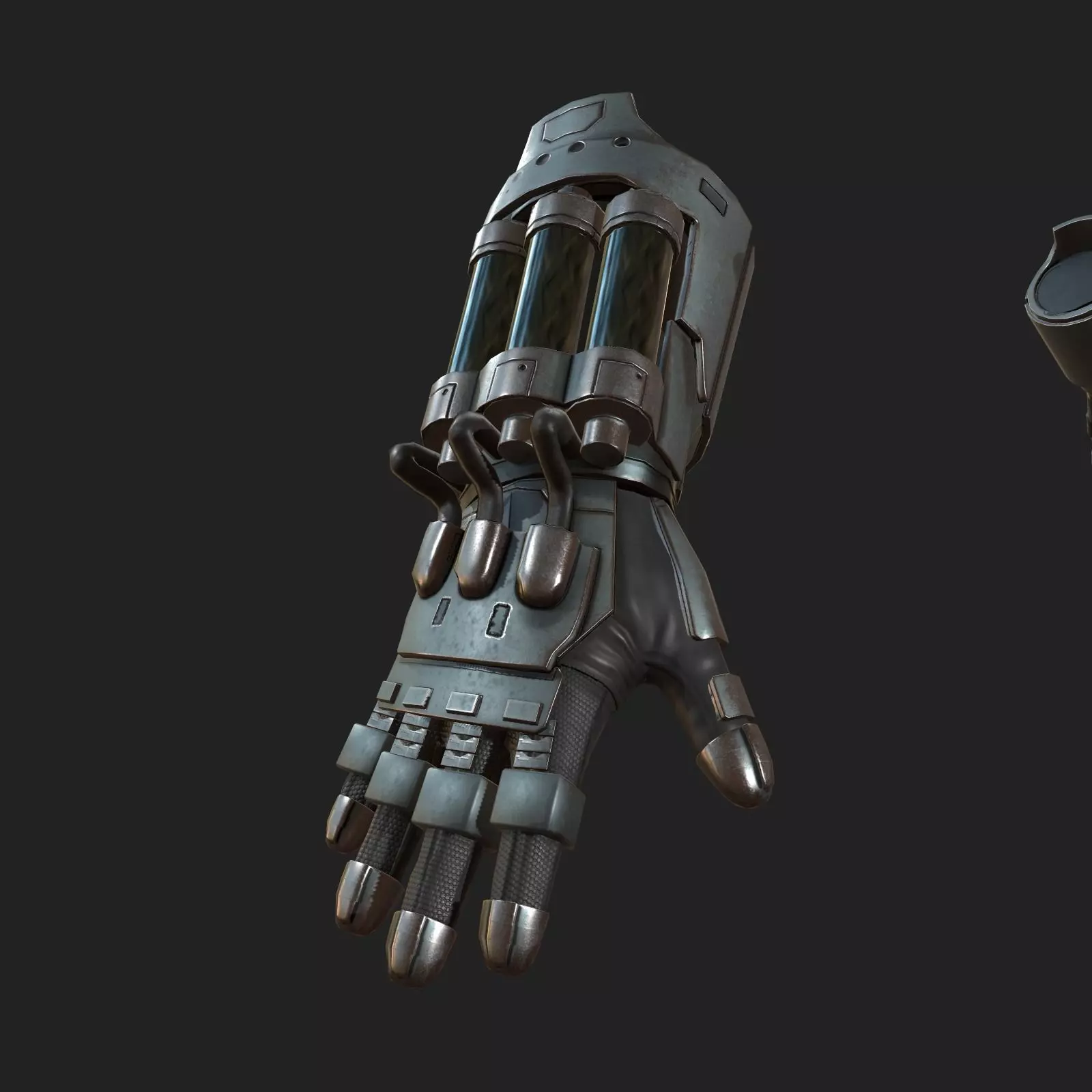 Gloves Scifi ver 8 Low-poly 3D model_0
