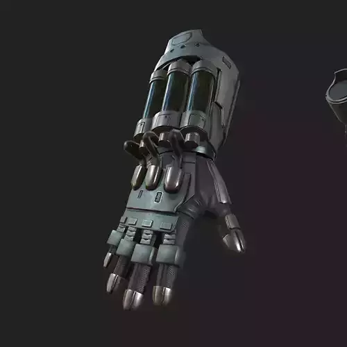Gloves Scifi ver 8 Low-poly 3D model