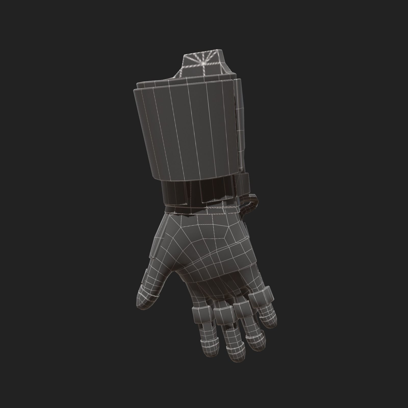 Gloves Scifi ver 8 Low-poly 3D model_3