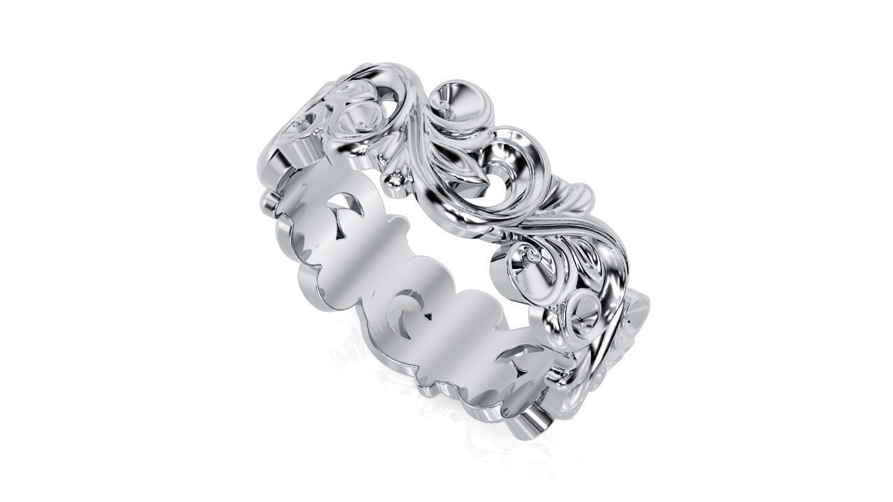 Ring Band R 0009 3D print model_3