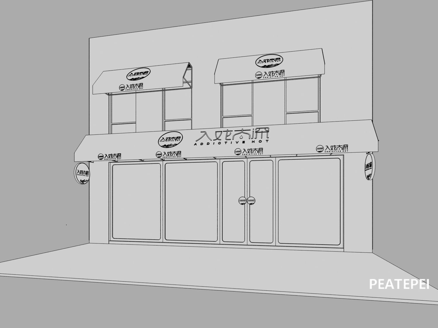 coffee house 3D model_2