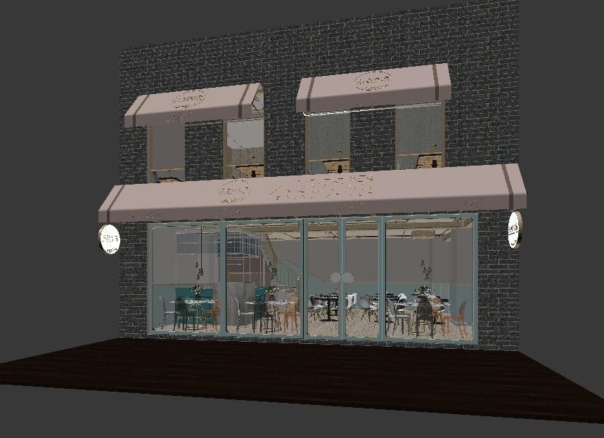 coffee house 3D model_3