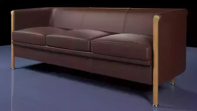 Club Sofa 3 Pillow Mental Ray