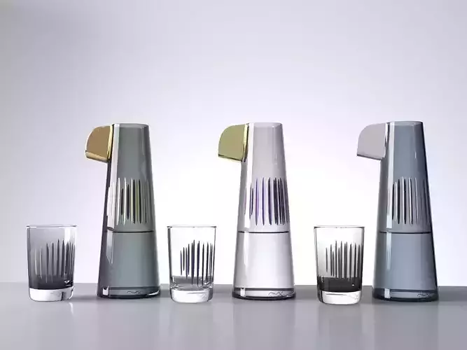 Parrot Carafe with Glass