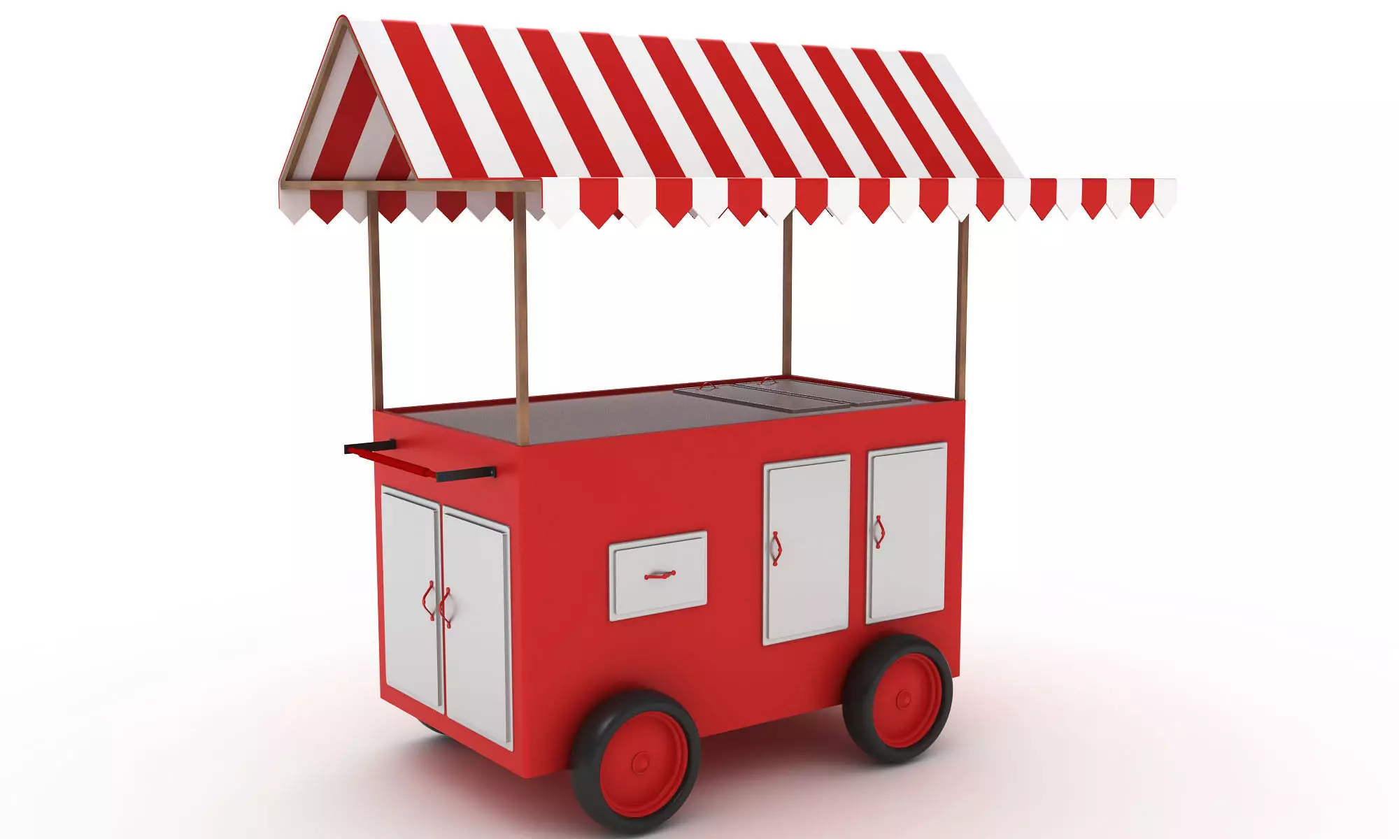 Food Cart 3D model_0