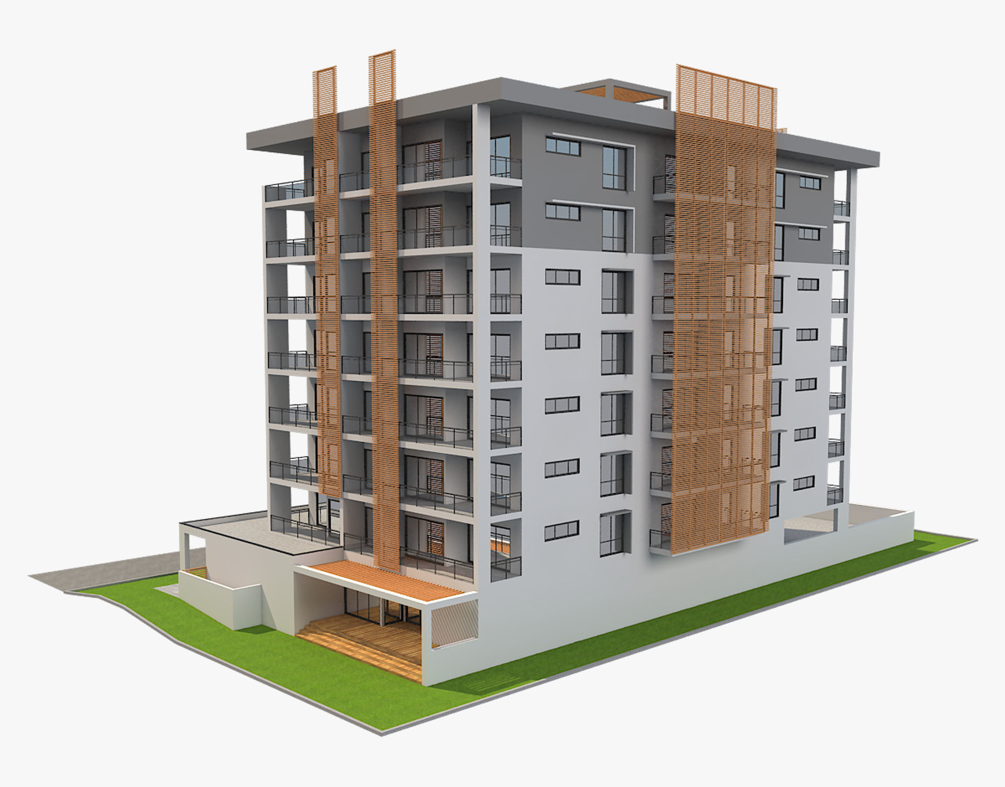 Apartment Building 8 3D model_13