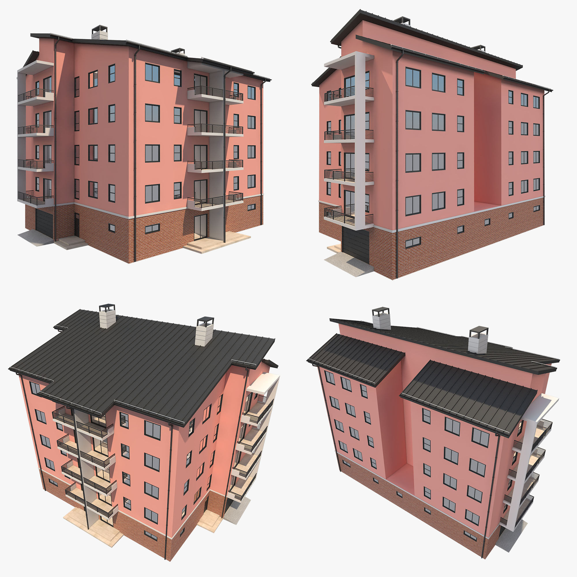 Apartment Building 10 3D model_17