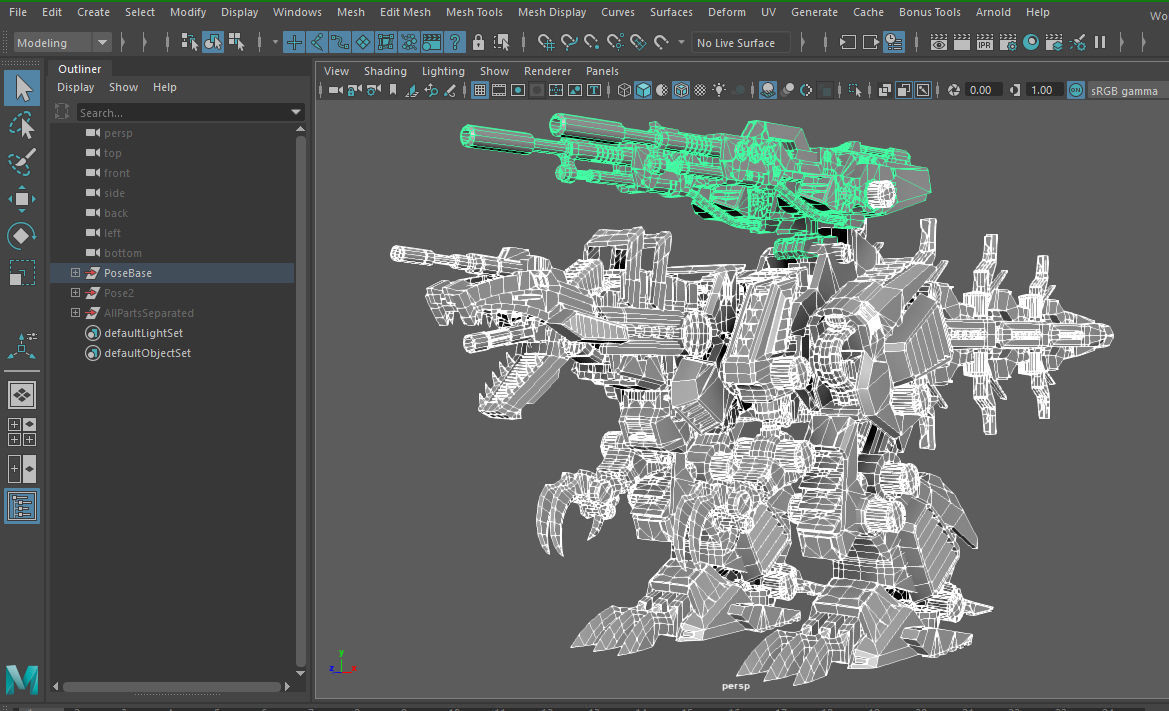 Zoid Genosaurer model 3D PBR  3D model_38