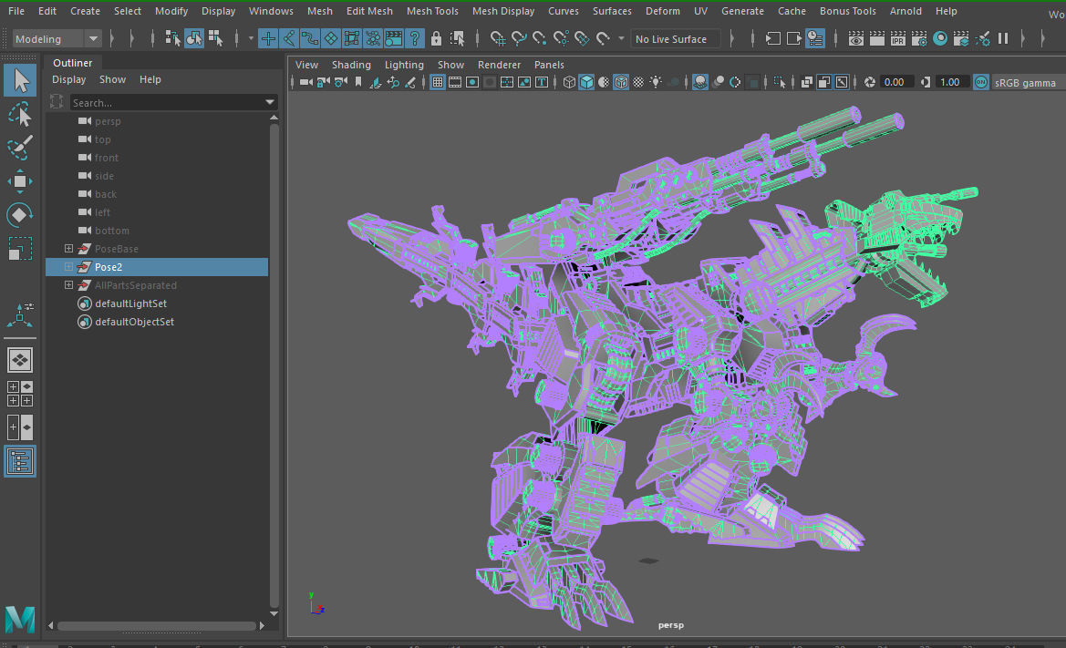 Zoid Genosaurer model 3D PBR  3D model_39